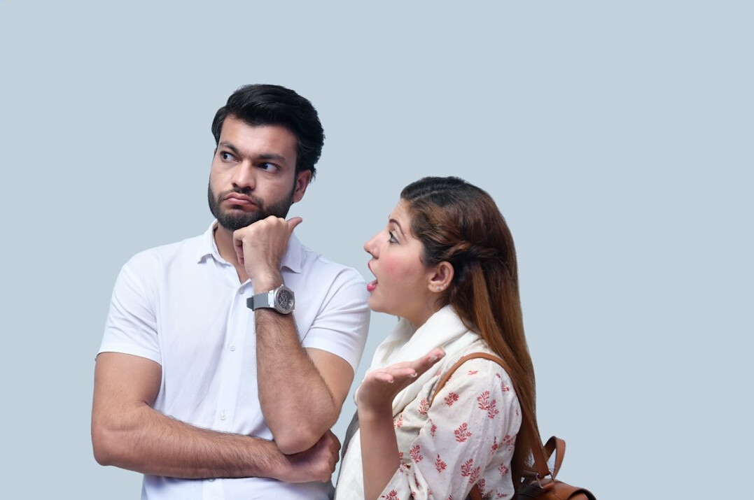 person receiving feedback